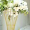 36" Gold Reversible Trumpet Metal Flower Stand Pedestal Centerpiece Party Events
